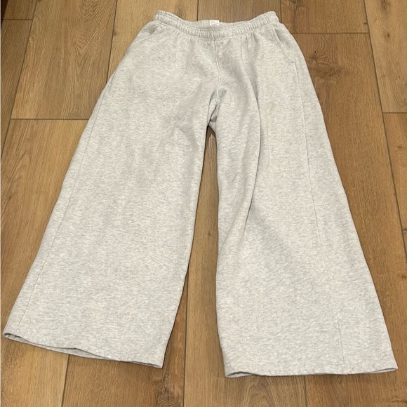 Garage Mega Wide Leg Light Gray Sweatpants - Picture 2 of 5